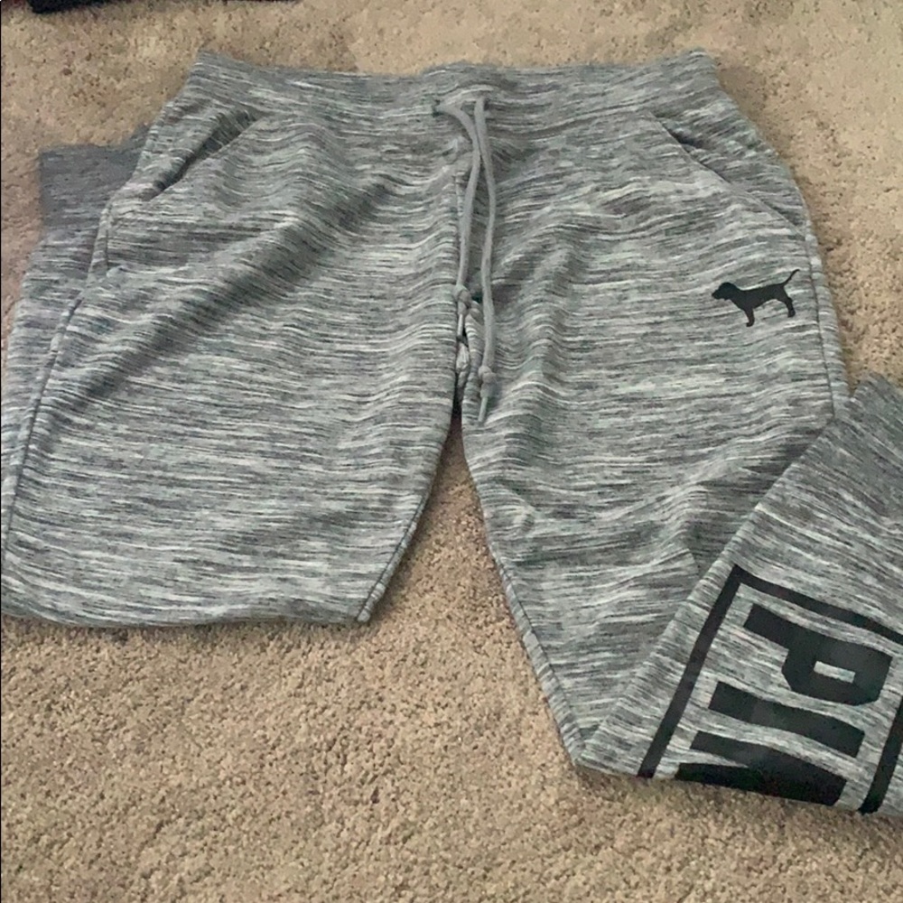 Victoria Secret’s PINK heather grey joggers